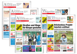Titelseiten RegionalZeitungen Vorarlberg